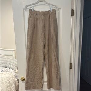 Abercrombie Women’s Beige Linen Pants Small Tall NWT